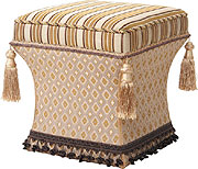 Valenciaga, Pedestal Ottoman. by Jennifer Taylor