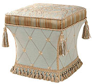 Savannah, Pedestal Ottoman. by Jennifer Taylor