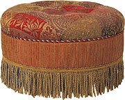 Caravan, Round Ottoman. by Jennifer Taylor