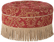Bacara, Round Ottoman. by Jennifer Taylor