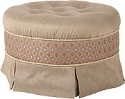 Biltmore, Round Ottoman. by Jennifer Taylor