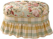Chesapeake, Oval Ottoman. by Jennifer Taylor