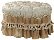 Savannah, Oval Ottoman. by Jennifer Taylor