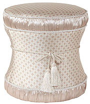 Lumina, Hour Glass Ottoman. by Jennifer Taylor