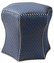 Hampton, Hexagon Ottoman. by Jennifer Taylor