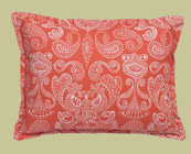 Boheme Persimmon - Boudoir Pillow12"x 16" Pillow