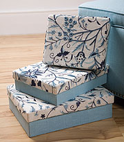 Sandy Wilson - A set of 2 Boxes.: Rectangle Embroidered Boxes?Set of 3),14 1/2