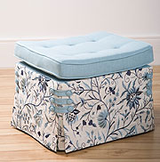 Sandy Wilson - Curved Pillow.: Curved Pillow Top Ottoman,20 1/2